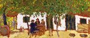 Jozsef Rippl-Ronai In the Vineyard oil painting on canvas